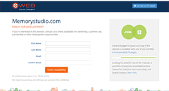 Desktop Screenshot of memorystudio.com